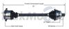 Picture of Audi A8 Left Front CV Shafts 1997-2002  4D0407271S
