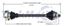 Picture of Audi A4 Left Front Shaft 02 Only 8E0407451FX 