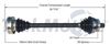 Picture of Audi A4 Right Front CV Shaft 02-04 8E0407272AB
