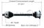 Picture of Audi A6 Left Front CV Shaft 98-04 4B0407271F